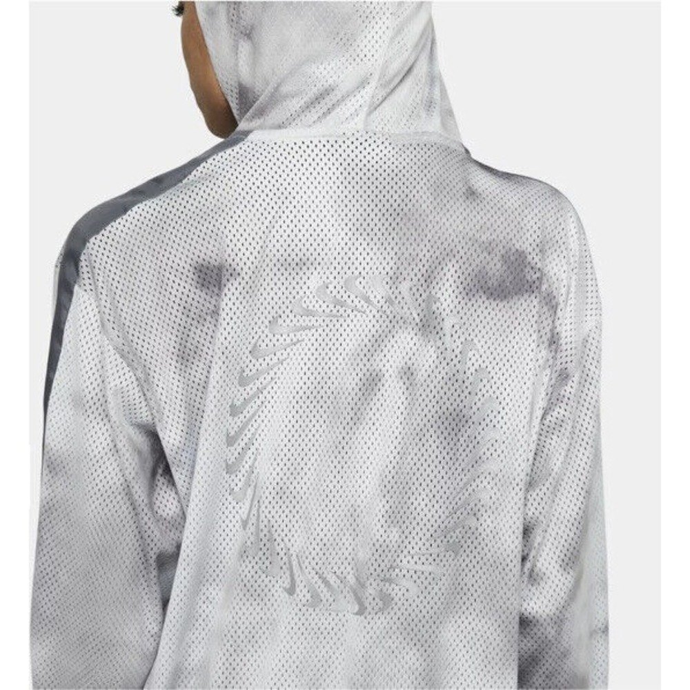 Nike Track Jacket Women's‎ Small Gray Icon Clash Full Zip Oversized Mesh New
